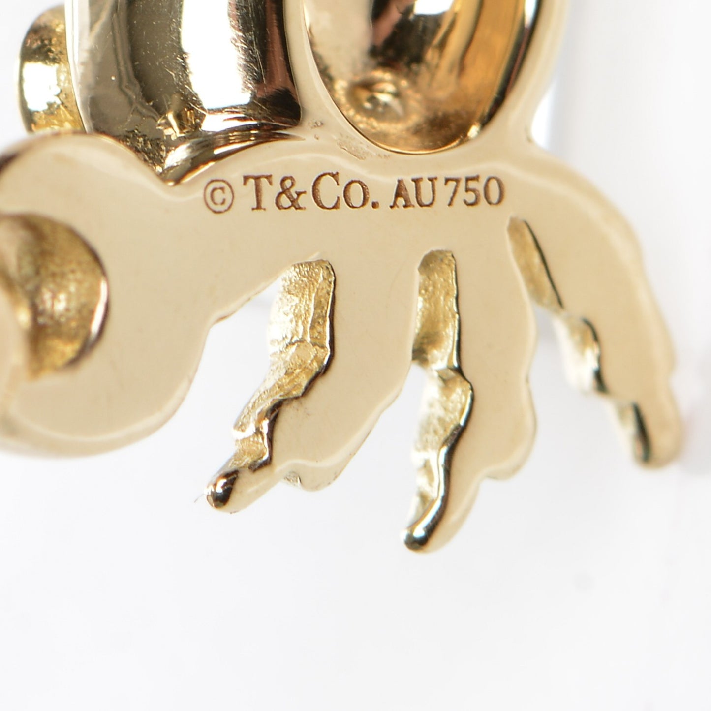 18K Yellow Gold Diamond Crab Charm Pendant