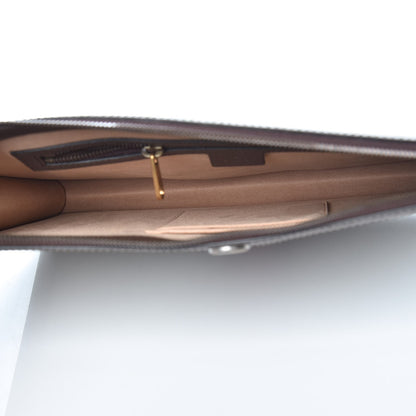 Gucci GG Supreme Monogram Web Ophidia Portfolio Pouch Beige New Acero 5 of 7