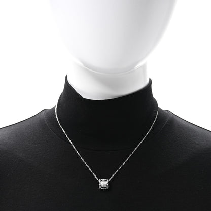 Van Cleef & Arpels 18K White Gold Diamond Small Perlee Clovers Pendant Necklace 2 of 5