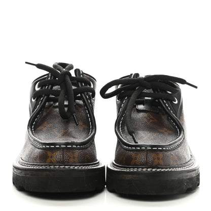 Louis Vuitton Monogram Calfskin Beaubourg Platform Derby Shoes 37.5 Brown 2 of 7