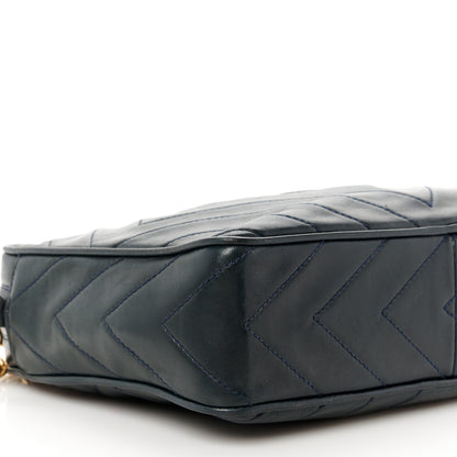 Chanel Lambskin Quilted Camera Tassel Bag Navy 11 of 12