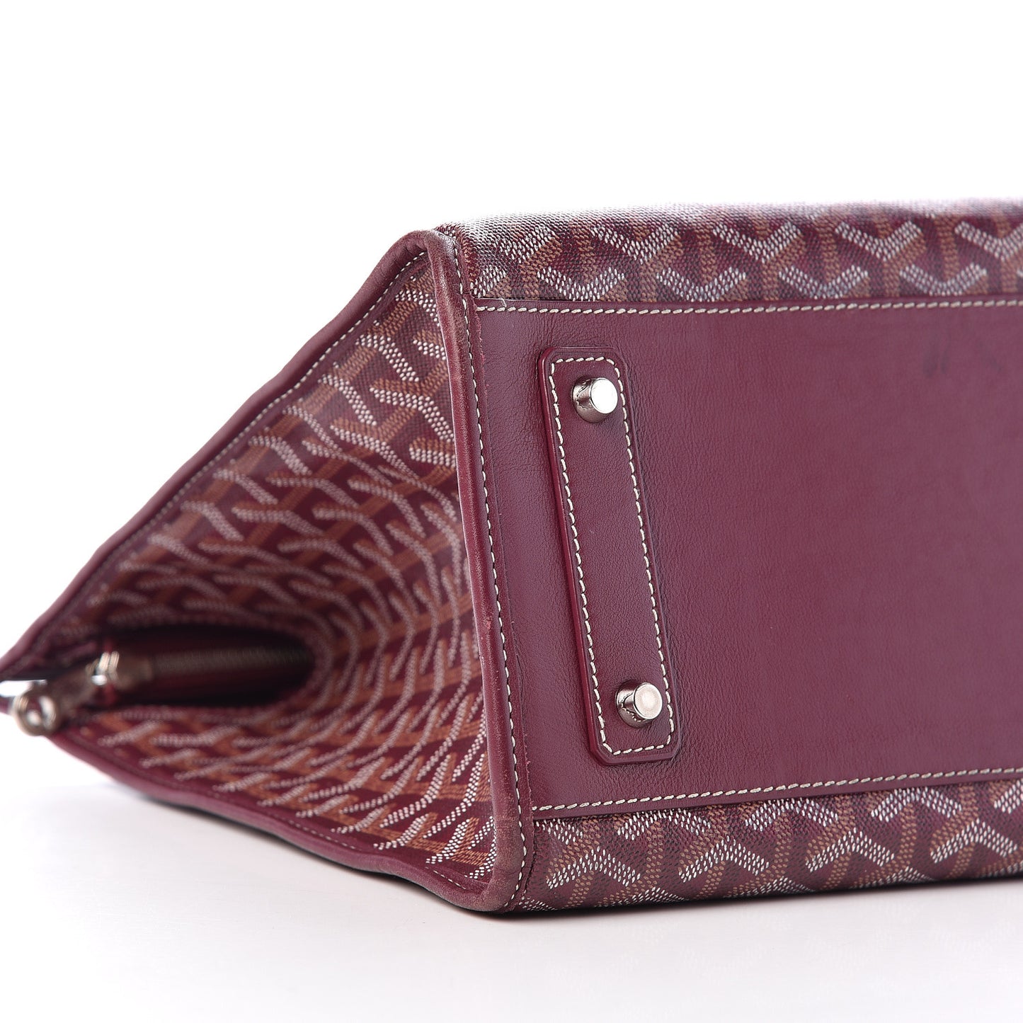 Goyardine Marquises Tote Burgundy
