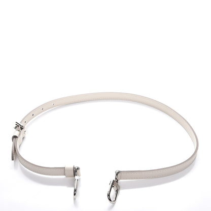 Louis Vuitton Calfskin 16mm Adjustable Shoulder Strap White 3 of 4