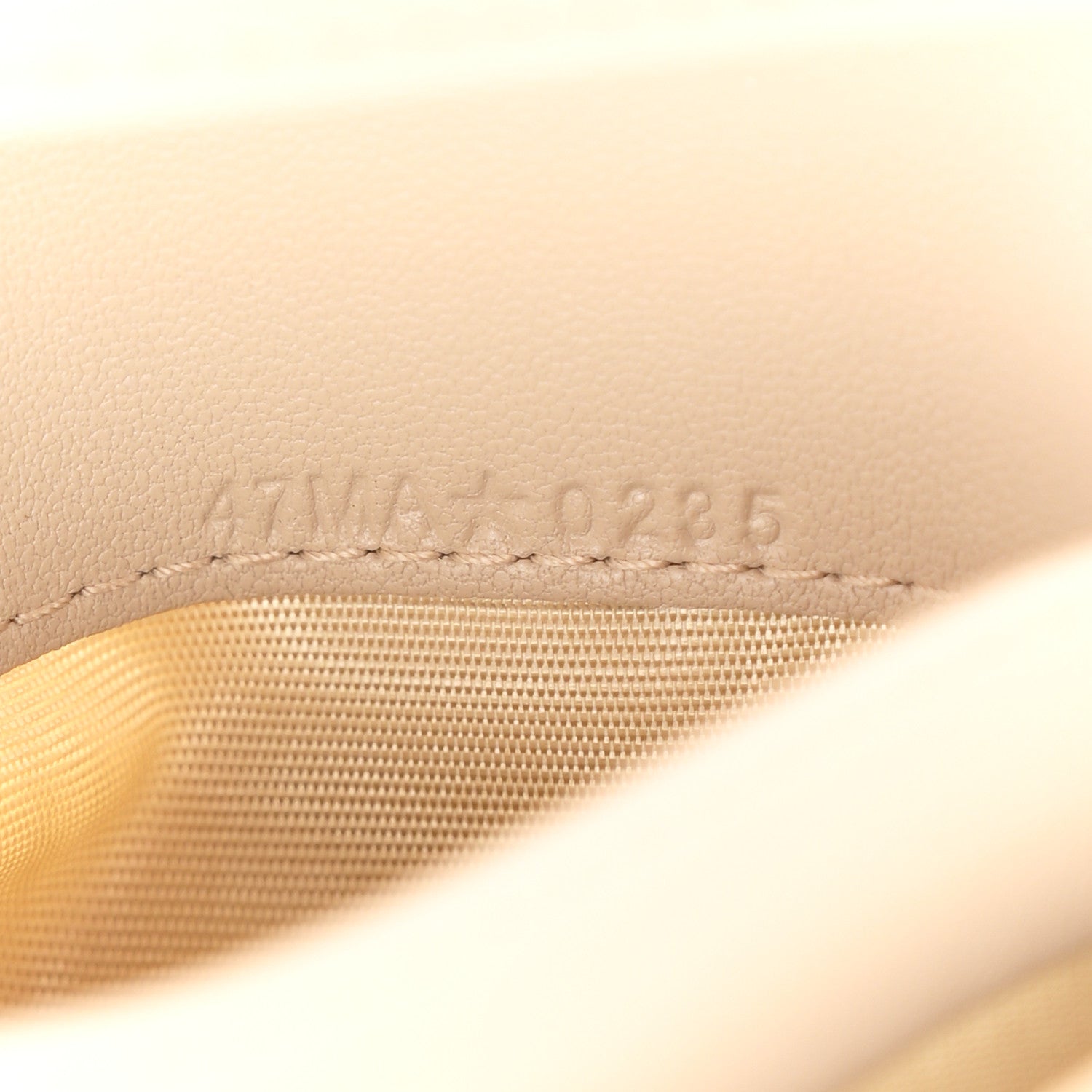 Christian Dior Grained Calfskin Supple Cannage Caro Dahlia Wallet Beige Beige 7 of 8