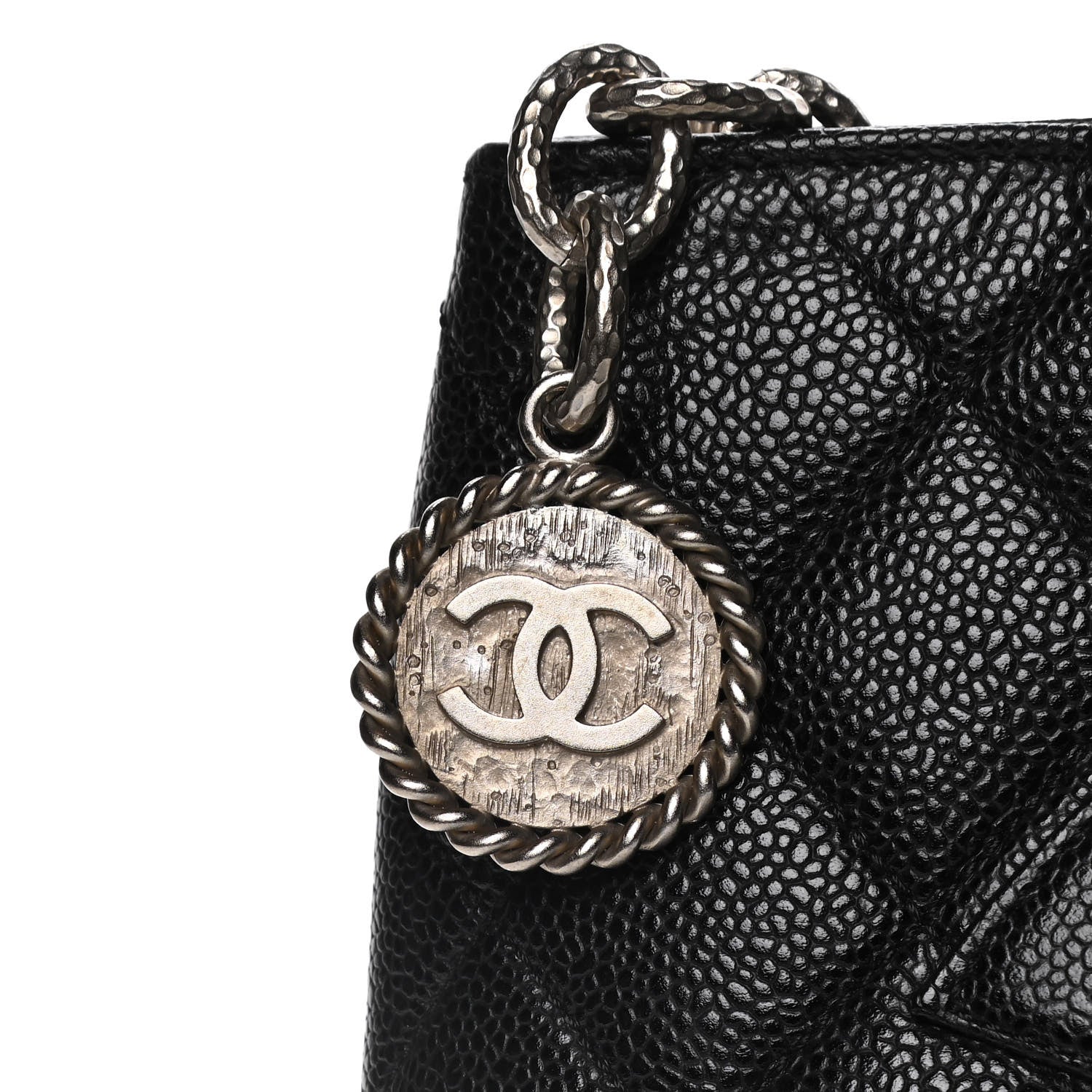 Chanel Caviar Quilted Medallion Tote Black 8 of 15