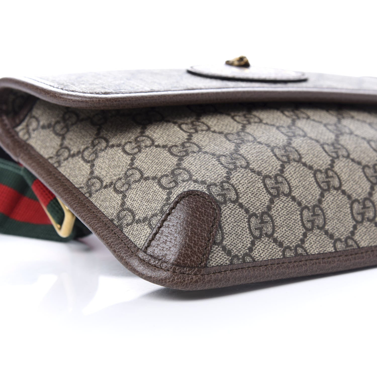 Gucci GG Supreme Monogram Neo Vintage Web Belt Bag Brown 7 of 9
