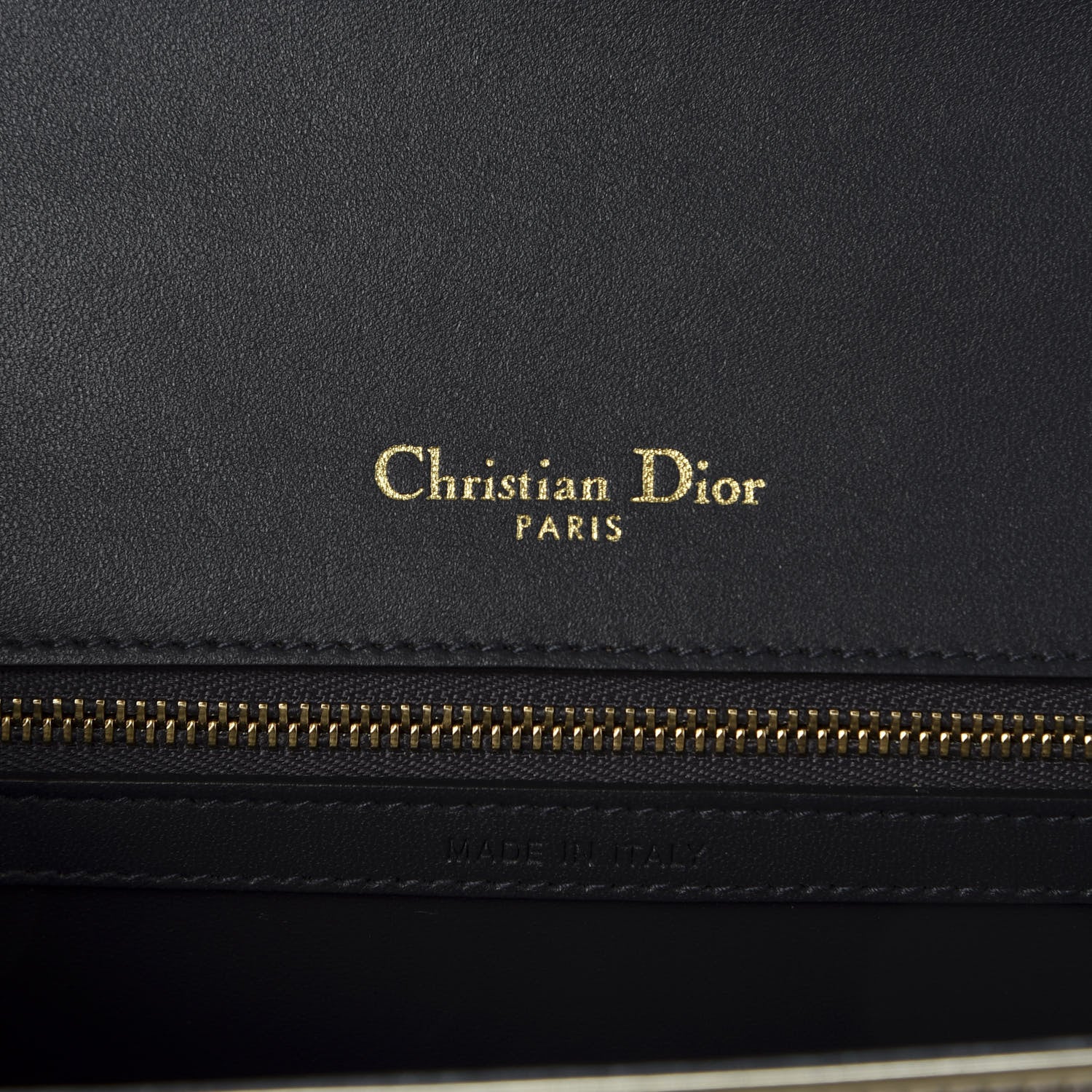 Christian Dior Metallic Patent Micro-Cannage Medium Diorama Flap Bag Gold 7 of 8
