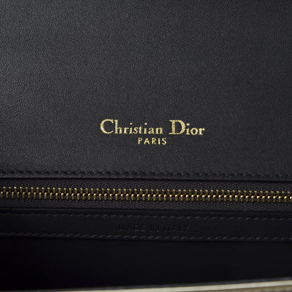Christian Dior Metallic Patent Micro-Cannage Medium Diorama Flap Bag Gold 7 of 8