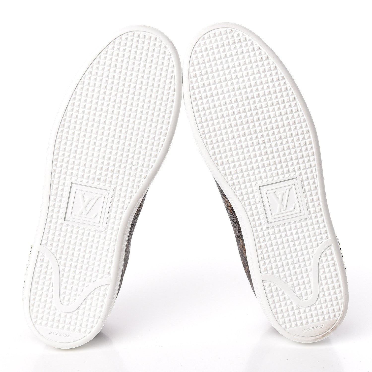 Louis Vuitton Calfskin Monogram LV Black Heart Sneakers 38.5 Cacao 5 of 9