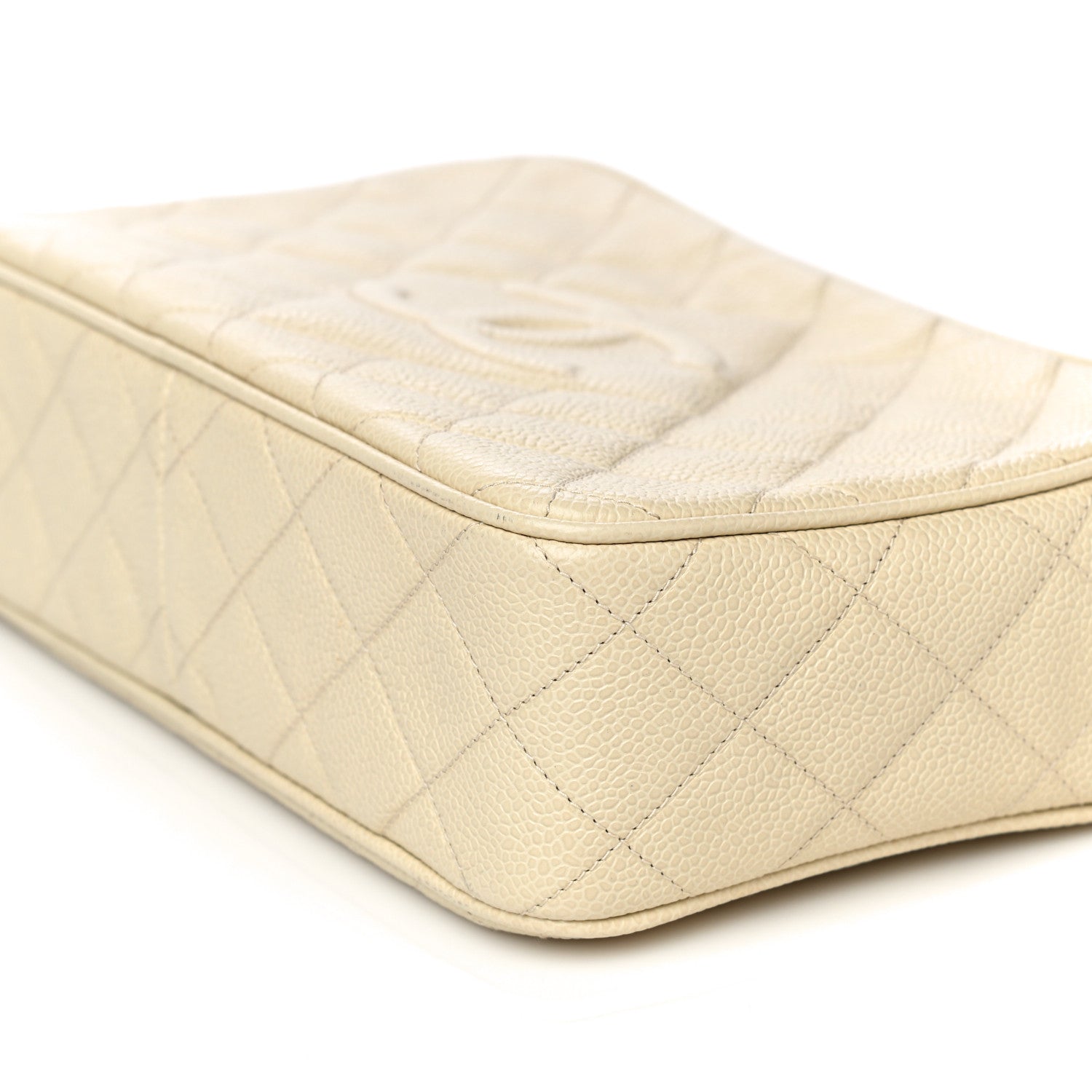 Chanel Caviar Quilted CC Camera Case Light Beige 11 of 17