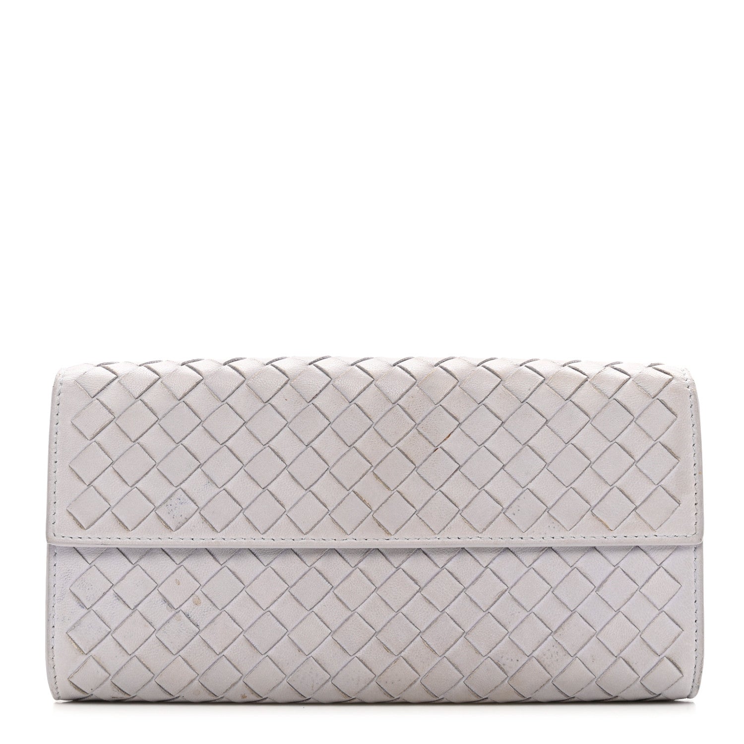 Bottega Veneta Nappa Intrecciato Continental Flap Wallet Oyster Lilac 1 of 11