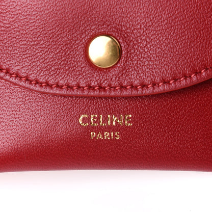 Celine Triomphe Lambskin Multi Key Ring Coin Card Case 5 of 8