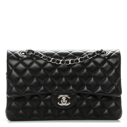 Chanel Lambskin Quilted Medium Double Flap Black 1 of 8