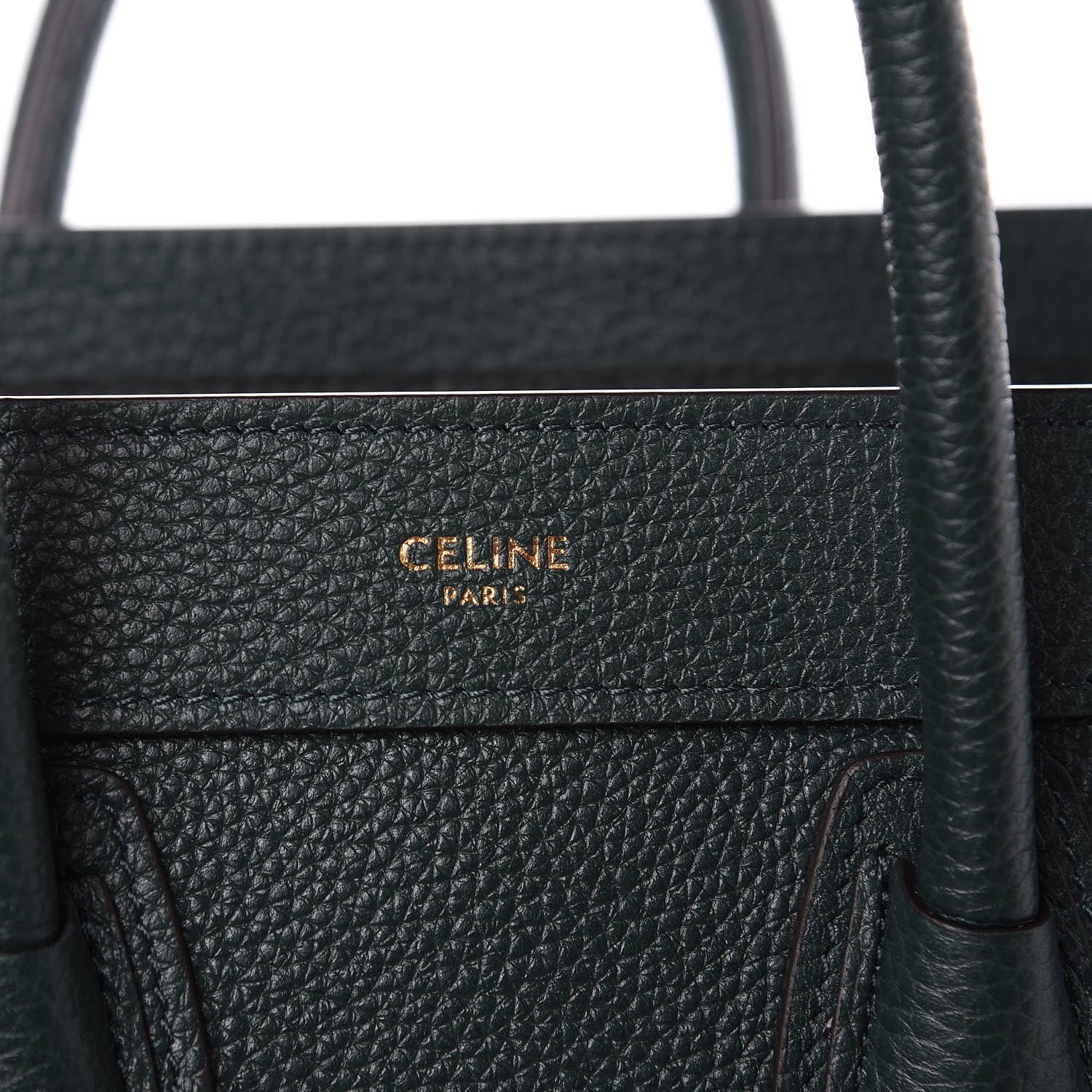 Celine Drummed Calfskin Nano Luggage Amazone 8 of 10