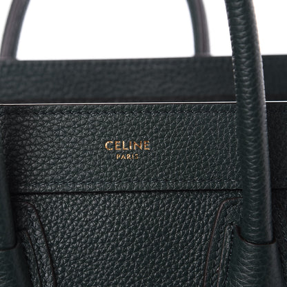 Celine Drummed Calfskin Nano Luggage Amazone 8 of 10
