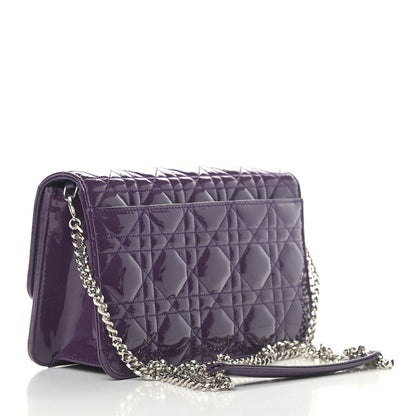 Christian Dior Patent Cannage Miss Dior Promenade Pouch Purple 2 of 5
