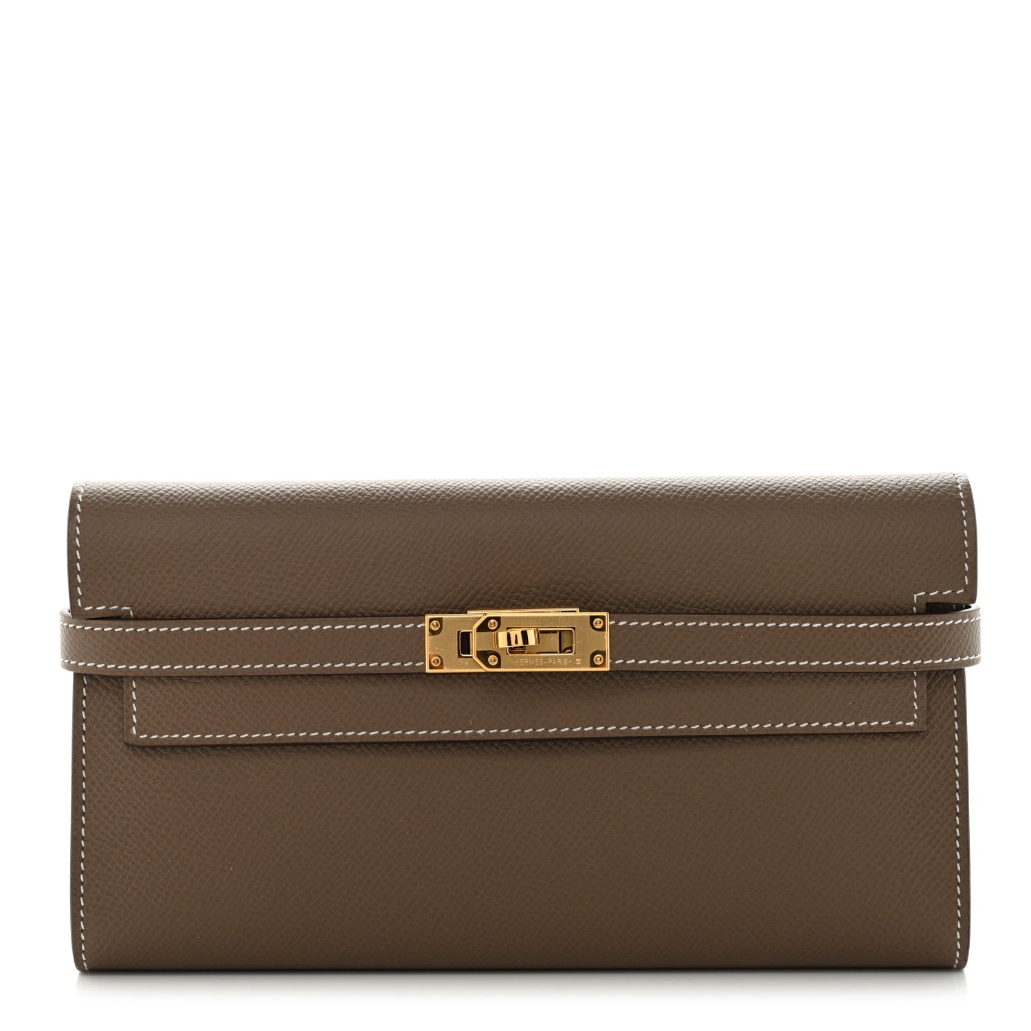 Hermes Epsom Kelly Longue Wallet Etoupe 1 of 15