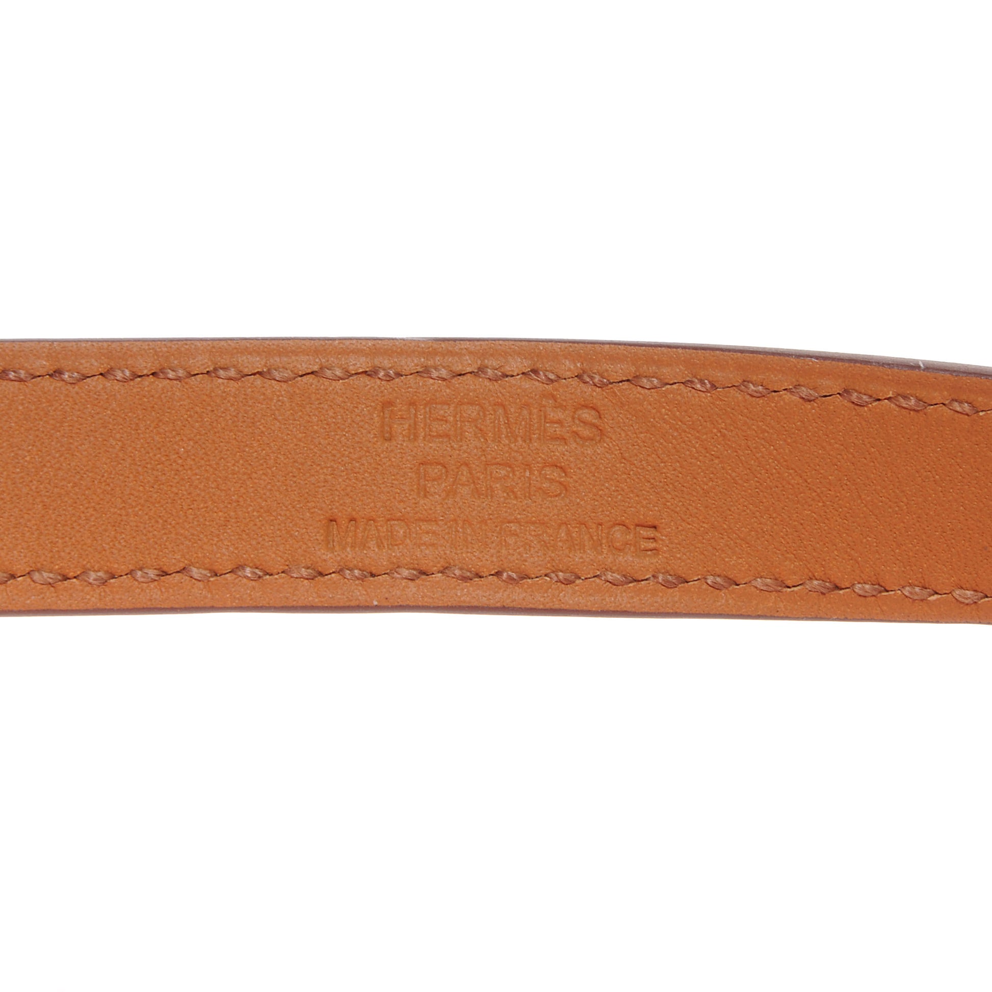 Hermes Epsom Kelly Double Tour Bracelet S Orange 6 of 8