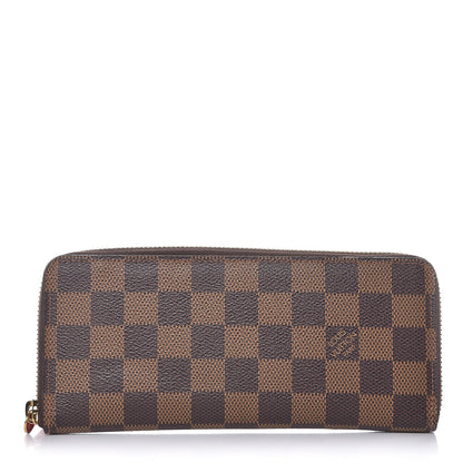 Louis Vuitton Damier Ebene Clemence Wallet Cherry 1 of 8