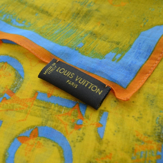 Silk Monogram Pulp Scarf