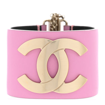 Chanel Calfskin CC Wide Cuff M Pink 1 of 5