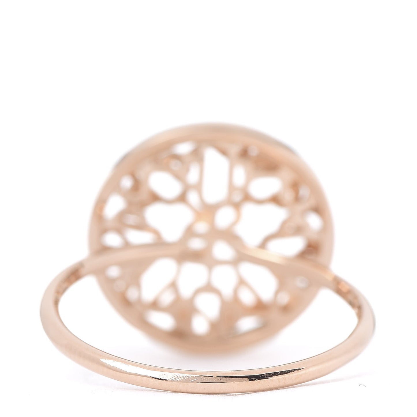 18K Rose Gold Chaine D'Ancre Passerelle Ring 53 6.25