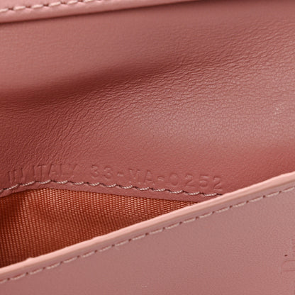 Christian Dior Lambskin Cannage Small Lady Dior Flap Card Holder Powder Pink 7 of 8