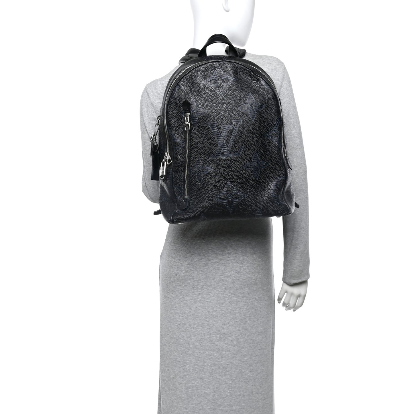 Taurillon Monogram Shadow Armand Backpack Black