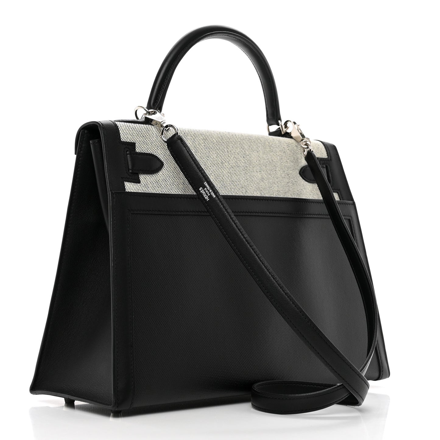 Berline Toile Swift Kelly Sellier 32 Black Ecru