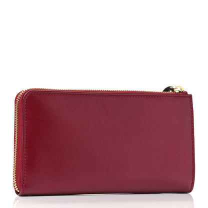 Gucci Smooth Calfskin Donna Long Wallet Red 2 of 4