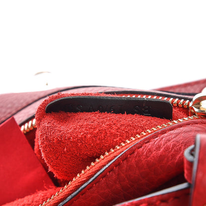 Valentino Garavani Pebbled Calfskin Medium Rockstud Tote Rosso Valentino 8 of 9