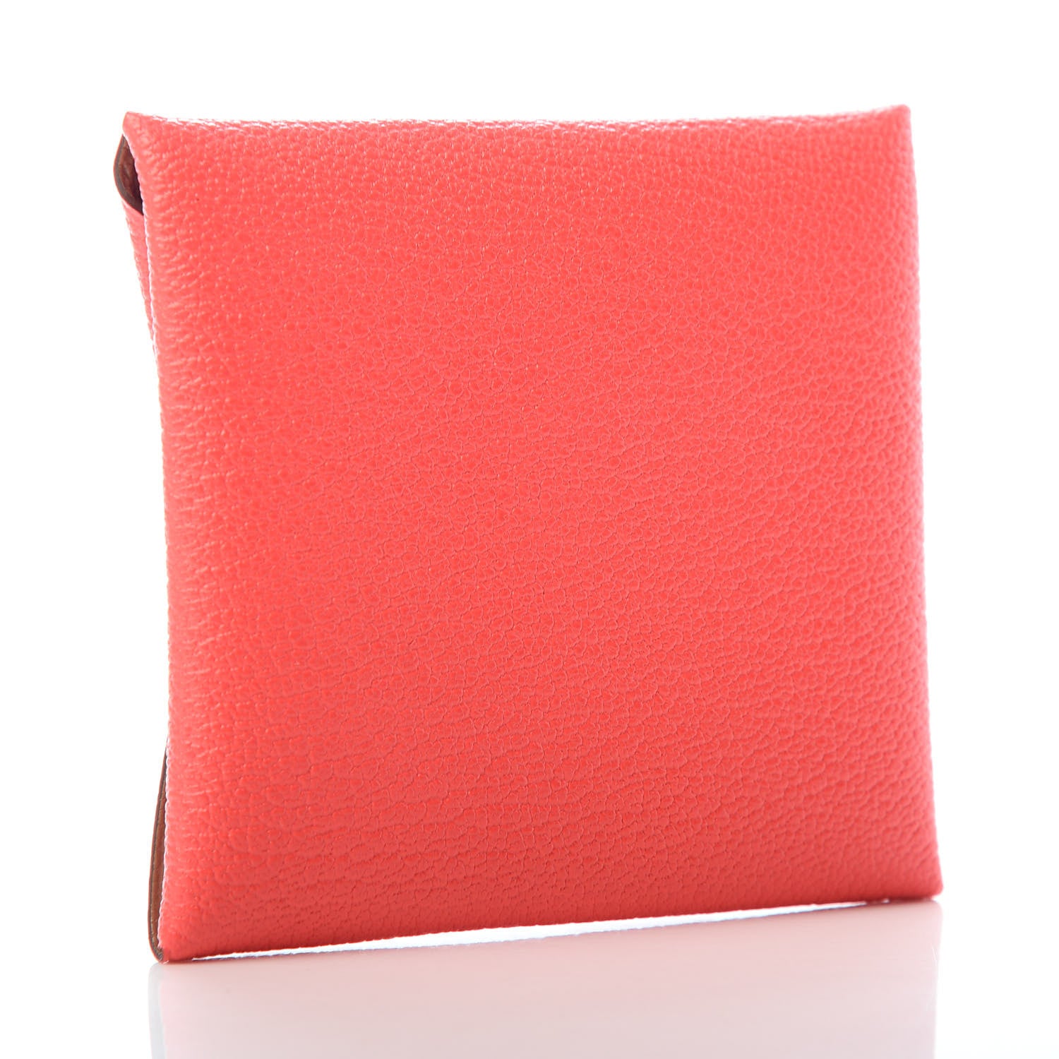 Hermes Chevre Mysore Bastia Verso Coin Purse Rose Texas Quebracho 3 of 6