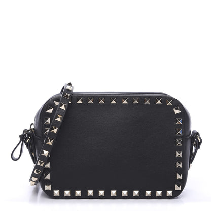 Valentino Garavani Calfskin Rockstud Camera Crossbody Bag Black 1 of 7