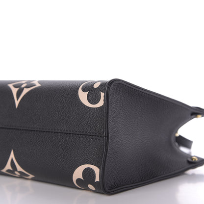 Louis Vuitton Empreinte Monogram Giant Onthego PM Black Beige 8 of 10