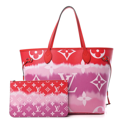 Louis Vuitton Monogram Escale Neverfull MM Rouge 1 of 10