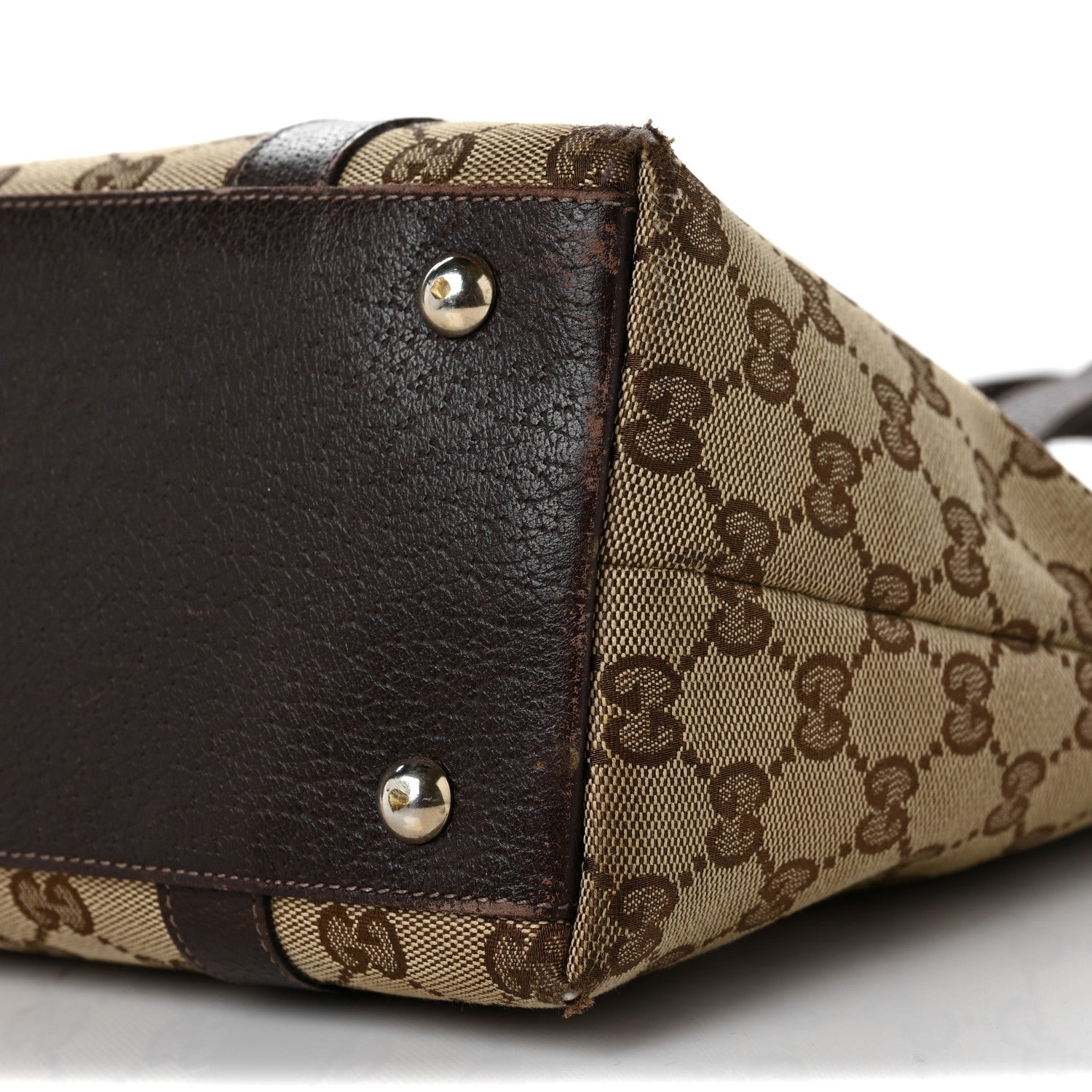 Gucci Monogram Medium Abbey Tote Dark Brown 9 of 14