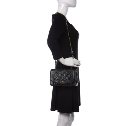 Chanel Lambskin Quilted Small Single Flap Black 2 of 12