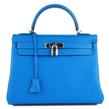 Hermes Evercolor Kelly Retourne 32 Bleu Hydra 1 of 24