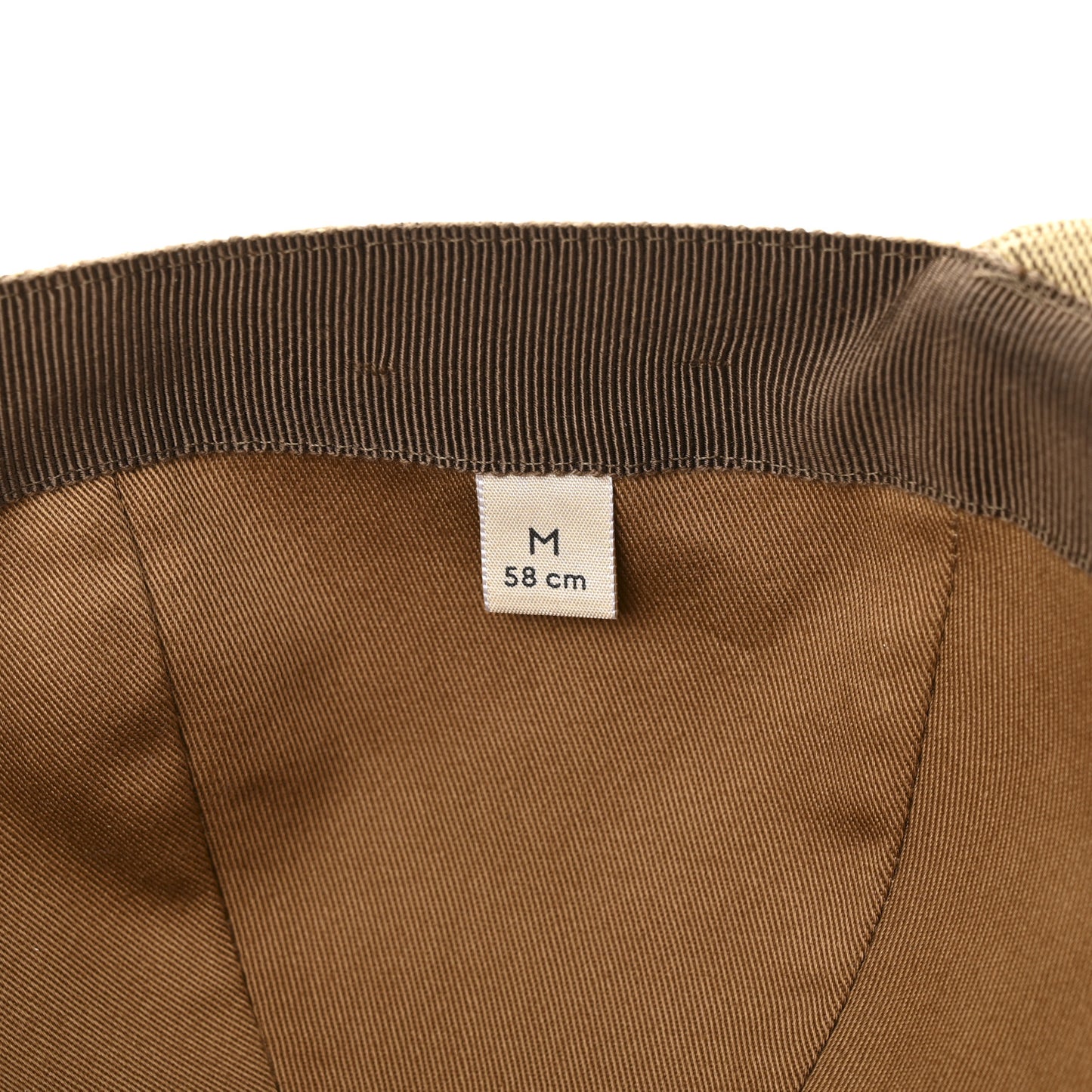 Monogram Textured Dollar Calfskin Zeno Baseball Hat Beige Beige