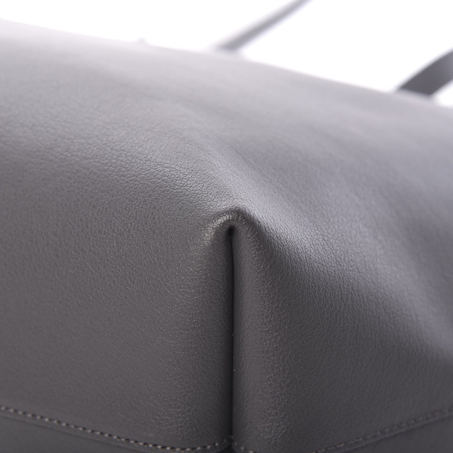 Calfskin Large Shopping Tote Dark Grey