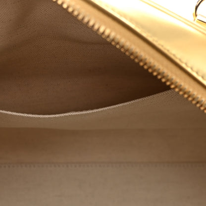 Christian Dior Calfskin Padded Macrocannage Medium Dior Vibe Zip Bowling Bag White Gold 13 of 13