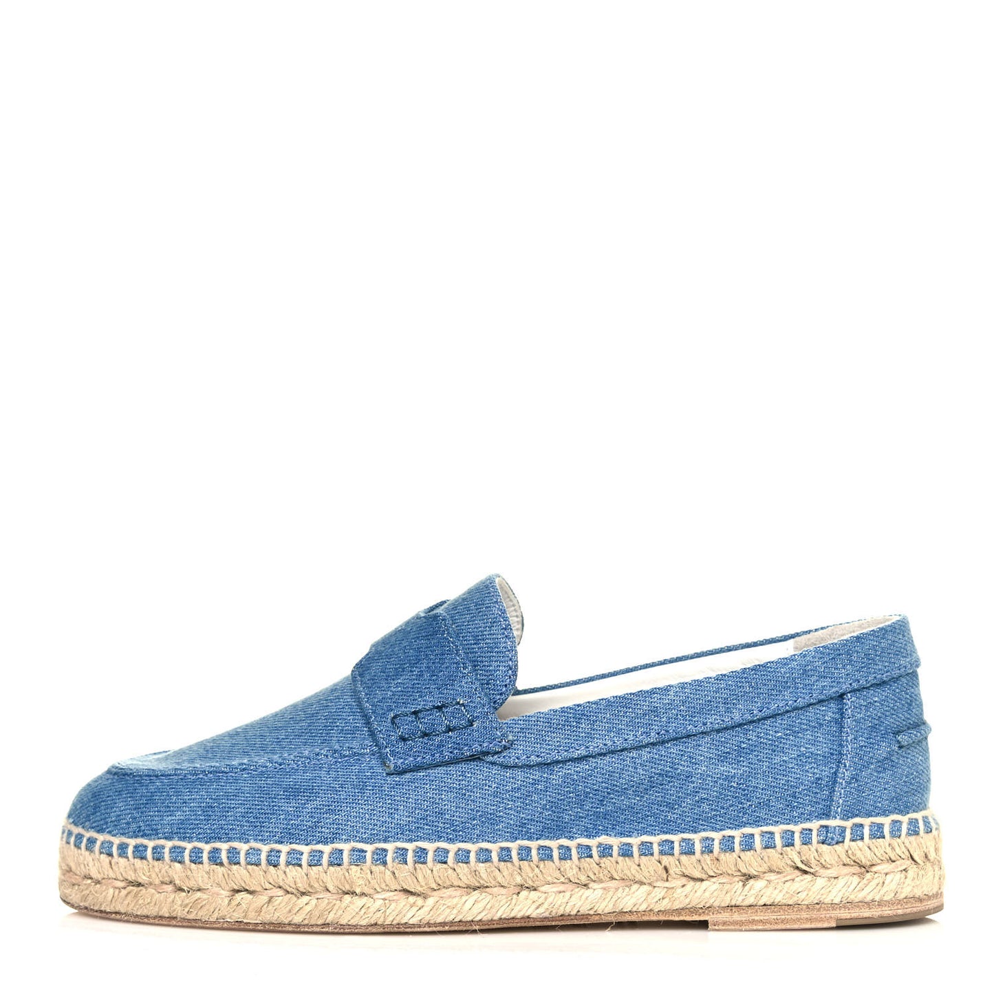 Denim Canvas Womens Trip Espadrilles 36 Bleu Clair