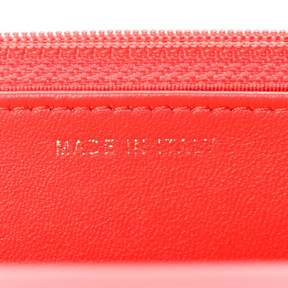 Chanel Lambskin Chevron Quilted Trendy CC Wallet On Chain WOC Red 6 of 15