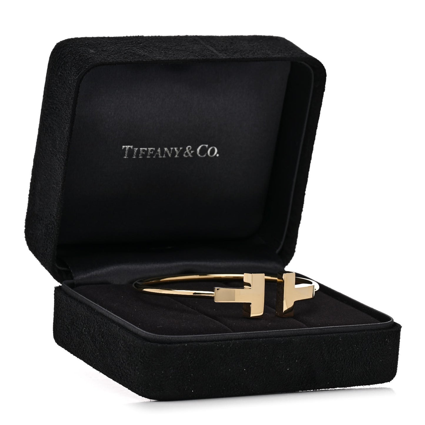 18K Yellow Gold T Wide Wire Bracelet