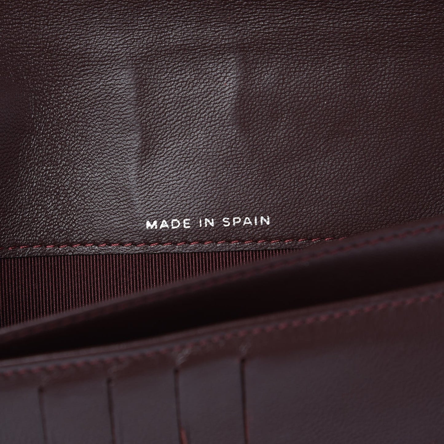 Lambskin Quilted Large Zip Around Organizer Wallet Black