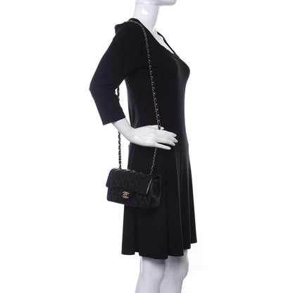 Chanel Lambskin Quilted Mini Rectangular Flap Black 3 of 12