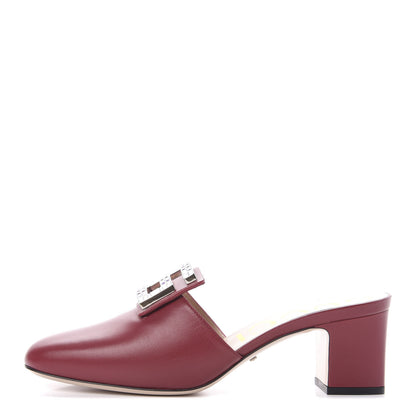 Gucci Malaga Kid Crystal Square G Madelyn Mules 39 Romantic Cerise 1 of 10