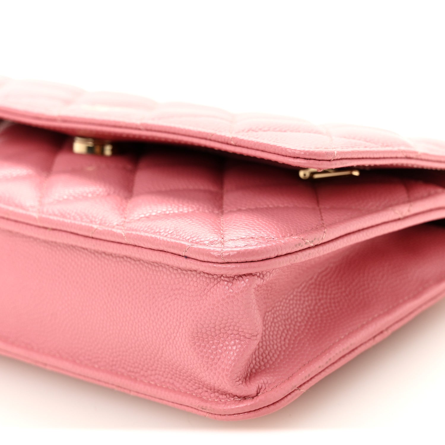 Chanel Caviar Quilted Wallet on Chain WOC Pink 11 of 11
