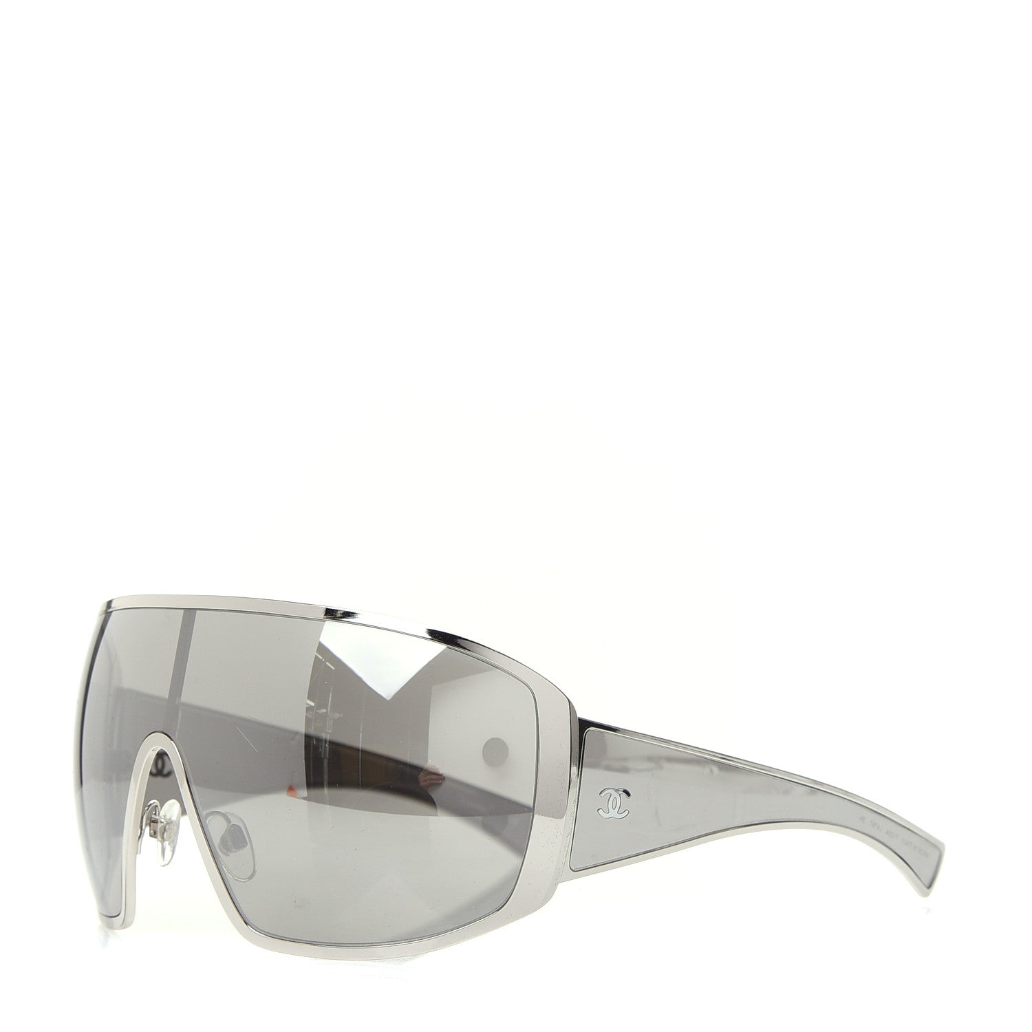 Chanel Shield Runway Sunglasses 71234 Silver 1 of 8