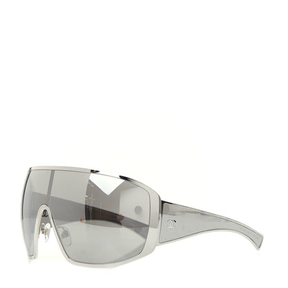 Chanel Shield Runway Sunglasses 71234 Silver 1 of 8